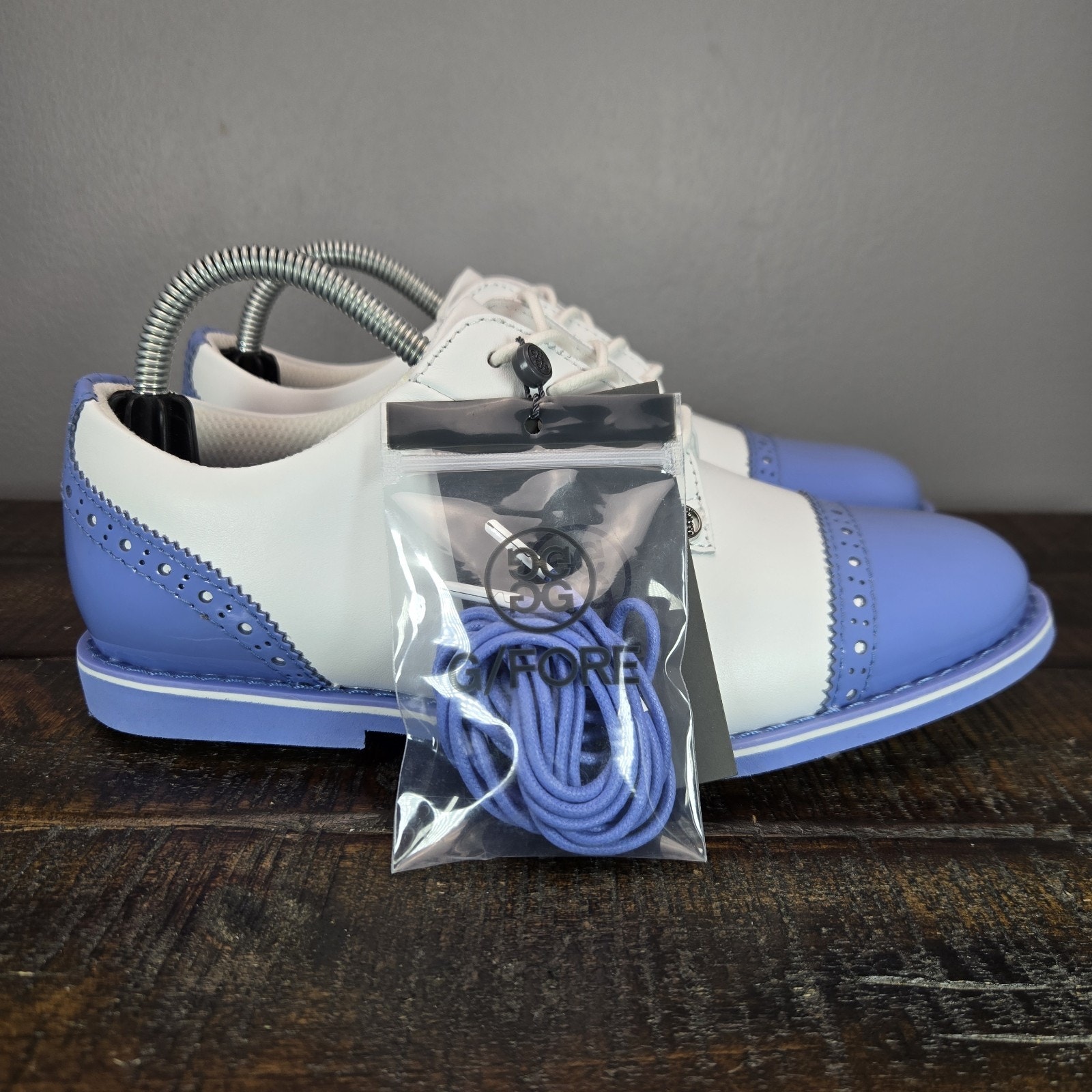 New G/Fore Gfore G4 Fore Gallivanter Womens Size 6.5 Golf Shoes White Blue